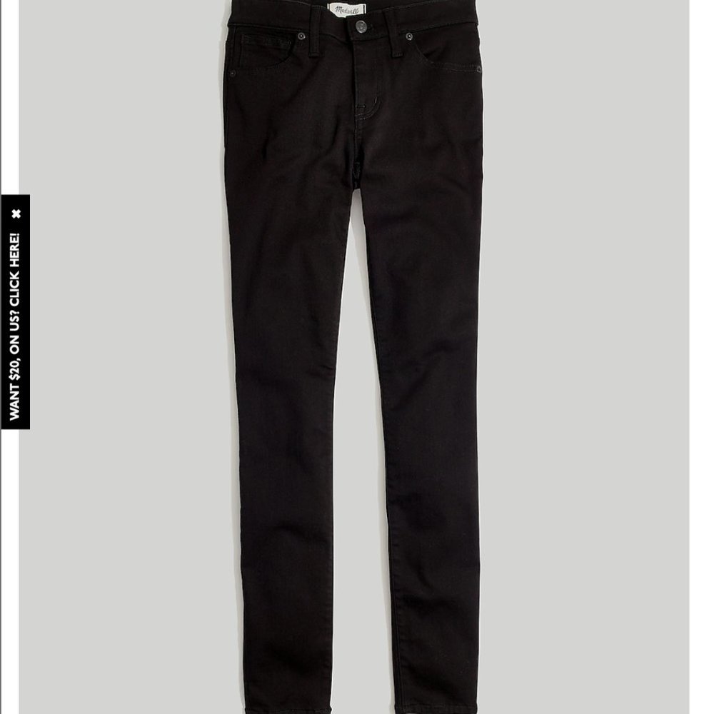 NWT Madewell Size 24 8" Skinny Jeans in Carbondale Wash